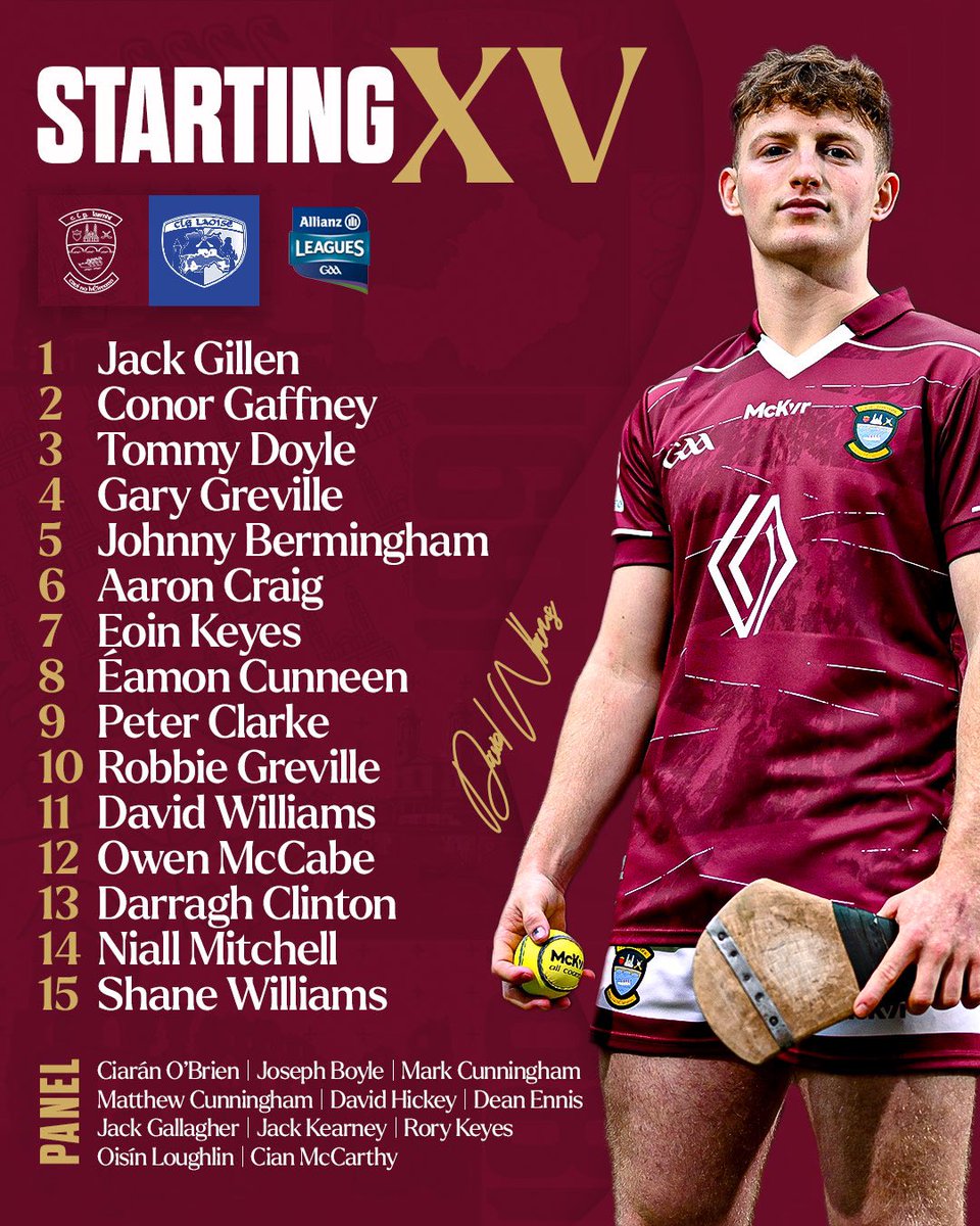 Seoirse Bulfin has named his first Senior Hurling team for 2025🥎

The lads face Laois tomorrow at 2pm in TEG Cusack Park! Best of luck to the players and management📣

Get your tickets below or via link in bio⬇️🔗
am.ticketmaster.com/gaa/allianzhur…

#iarmhiabu #westmeathgaa #WHvLS