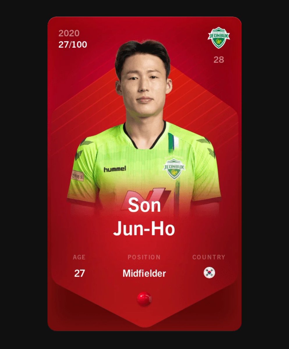 Aaaaaand, it’s GIVEAWAY time!
We get closer and closer to the beginning of ASIAN season, but more important,  Son Jun-Ho 🐐 is again eligible to sign with any club (outside of 🇨🇳)!
As usual, like, retweet, Follow,comment, with your <a href="/Sorare/">Sorare</a> username for a chance to win! 
I’ll