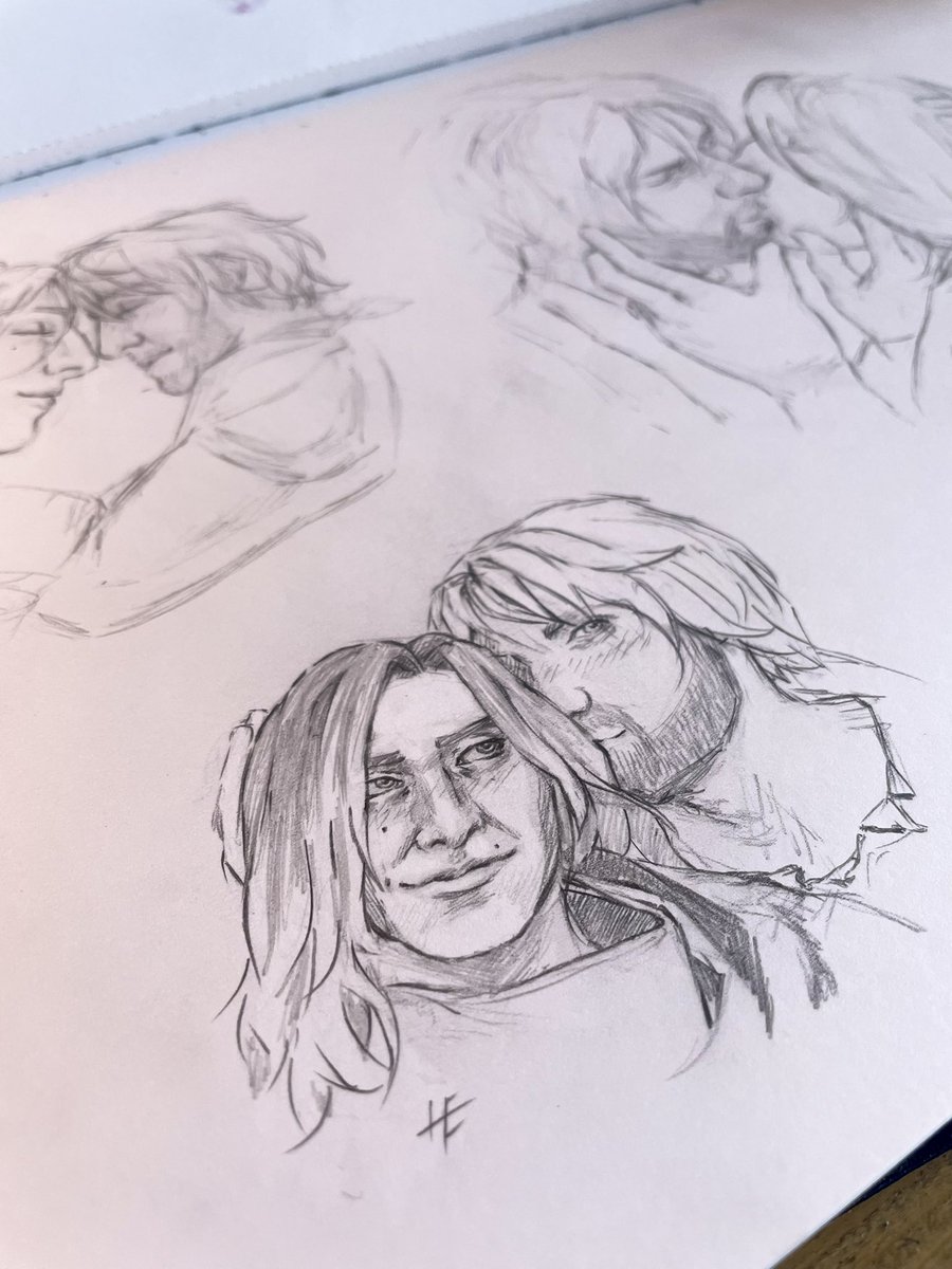 hollea_'s tweet photo. Part 2/? of sketching after the injury. #jayvik is my only ADHD focus. Thinking of hand animating the first sketch for eyes opening/colouring the right one 👀

Thank you for the glorious Hexperience @StellaChuuuuu @bbnomula @TheWillNeff 

#jayvikfanart #ArcaneSeason2 #jayvikweek https://t.co/6DhrqMO6sN