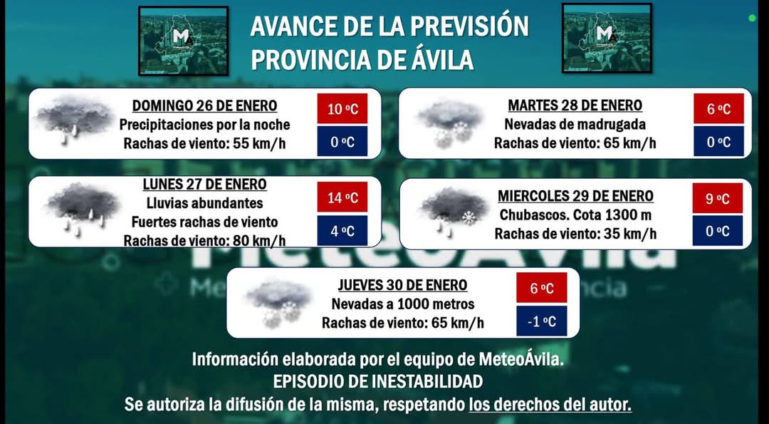 MeteoÁvila tweet media