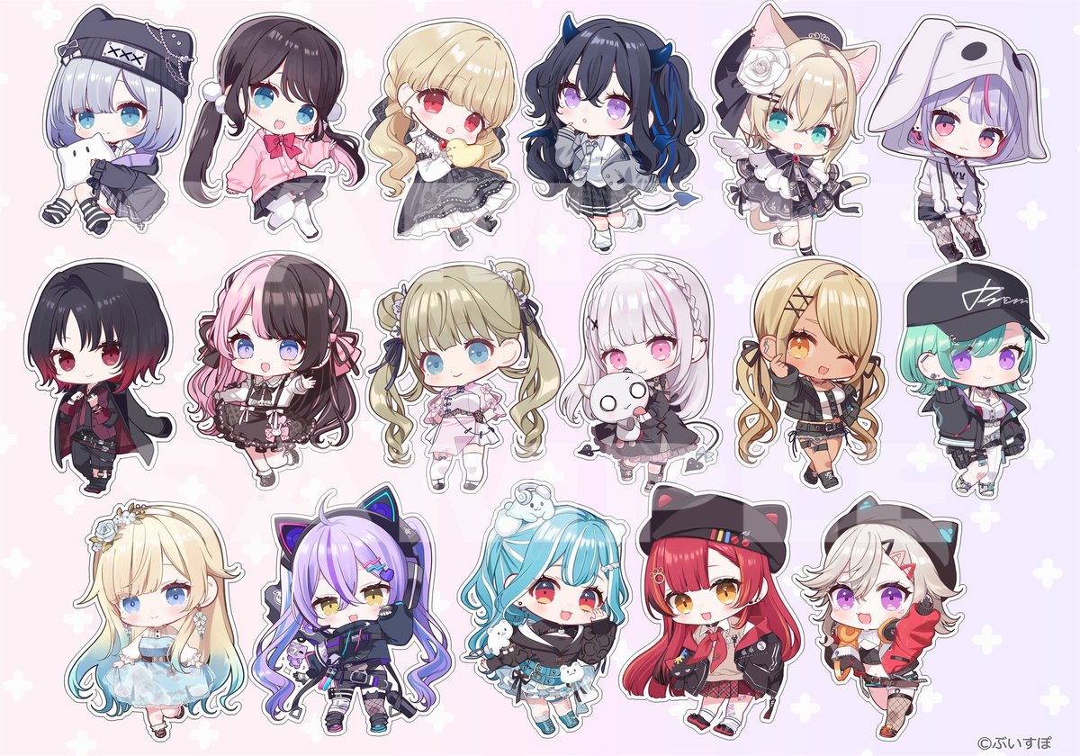 ぶいすぽっ!アクリルキーホルダーVol.2』イラストを担当させていただき