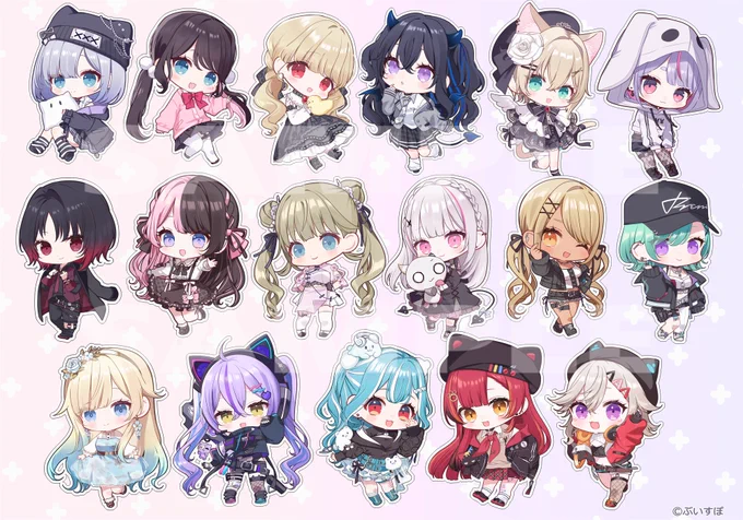『ぶいすぽっ!アクリルキーホルダーVol.2』イラストを担当させていただきました。よろしくお願いいたします 