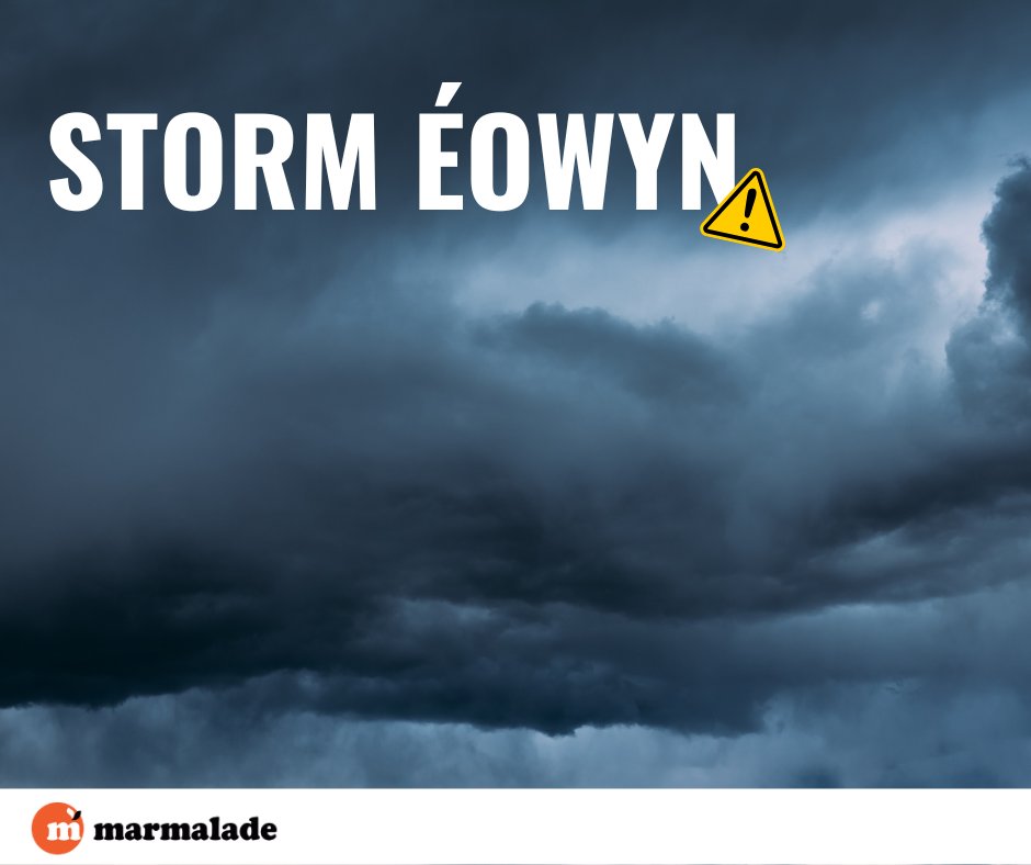 Yellow, amber and red weather warnings are in place for Storm Éowyn ⚠️
Stay at home &amp; don’t travel if not necessary. 
If you need to make a claim, get in touch bit.ly/3NuKP02