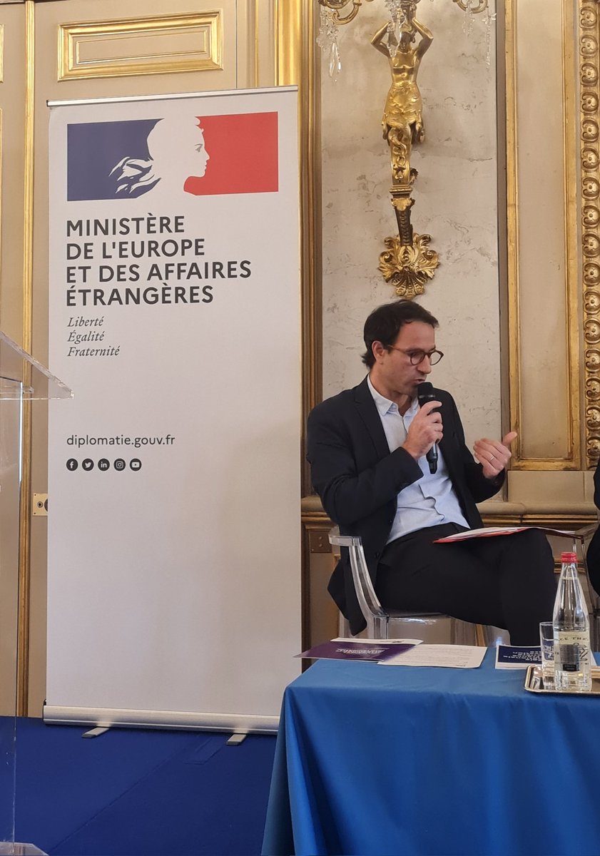 Adrien Sallez Directeur <a href="/Asmae_ONG/">Asmae</a> porte auj la voix de la <a href="/CoalEducation/">Coalition Education</a> à la table ronde #JIE dedié au  programme commun pour faire avancer l'education dans l'agenda 2025 et s'inquiète des menaces de coupes sur l'#APD française dans le cadre du #PLF2025
