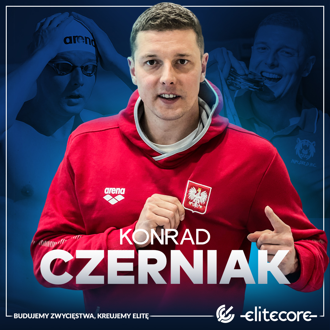 EliteCoreAgency's tweet photo. Mamy to! Do #EliteCore dołączył kolejny mistrz – @CzerniakKonrad! 🏊♂️ Wielokrotny medalista mistrzostw świata i Europy, olimpijczyk, legenda polskiego pływania! Razem celujemy w kolejne sukcesy! 🔥 https://t.co/8yKElQx8Z6