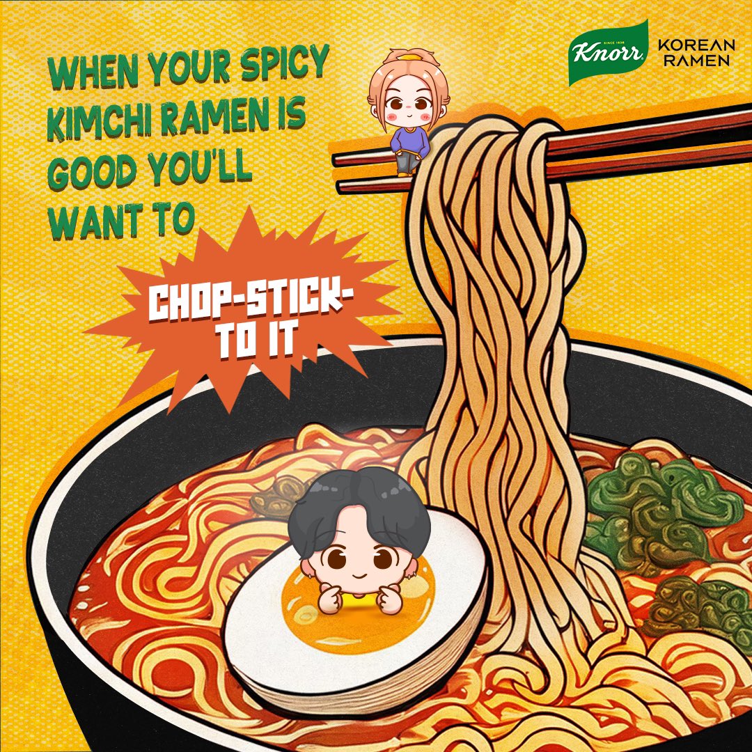 Chop-Stick to it! This Kimchi K-Pot is too good to share. 🍜🔥
#KnorrKorean #KnorrRamen #Knorr #KoreanRamen