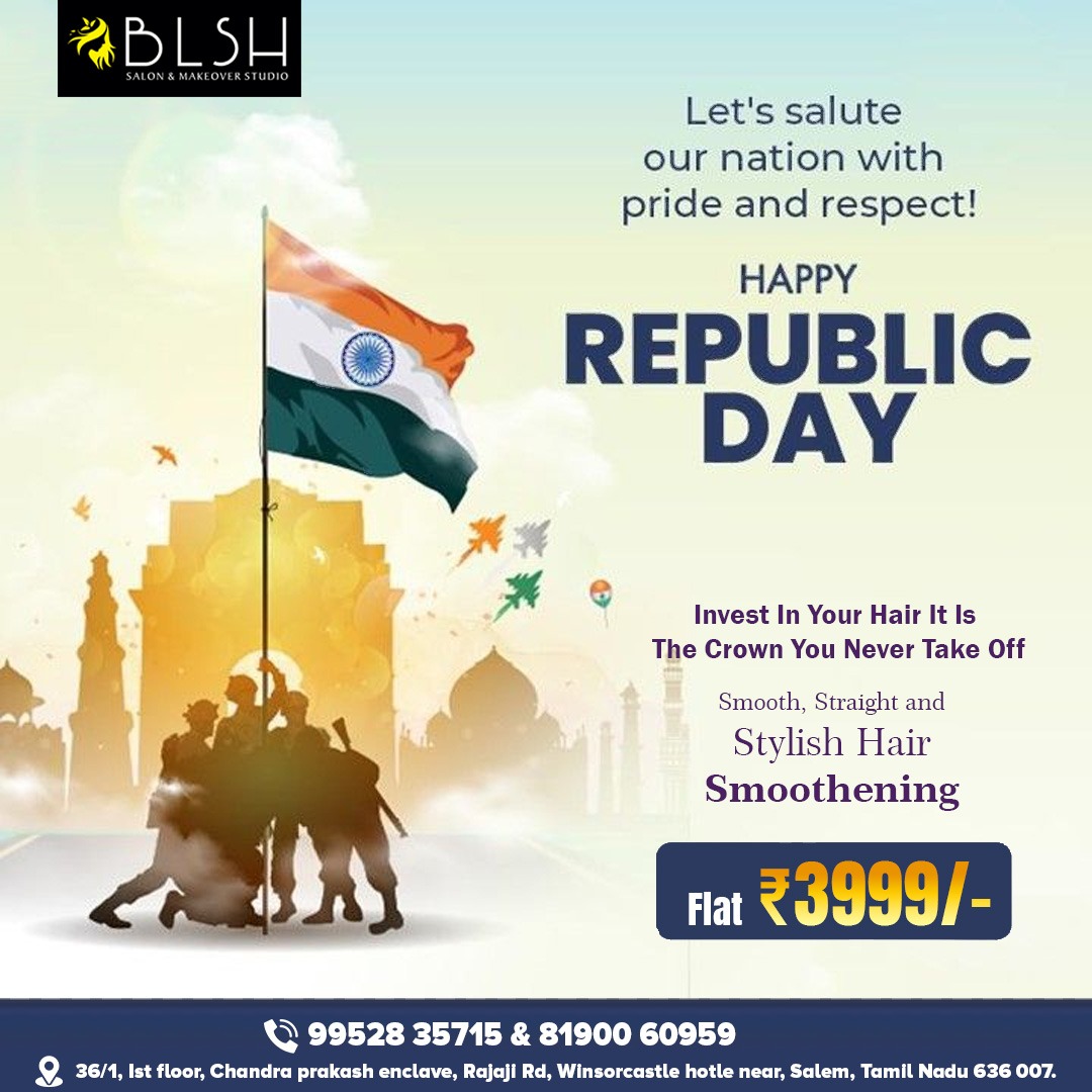blshsalon's tweet photo. 🇮🇳 *Republic Day: A Day of Pride &amp; Unity* 🇮🇳  

#RepublicDay2025 #IncredibleIndia #UnityInDiversity #Indian Constitution #ProudIndian #RepublicDayCelebration #JaiHind #IndiaStrong #HappyRepublicDay #IndianPride https://t.co/MGaUVDqZtY