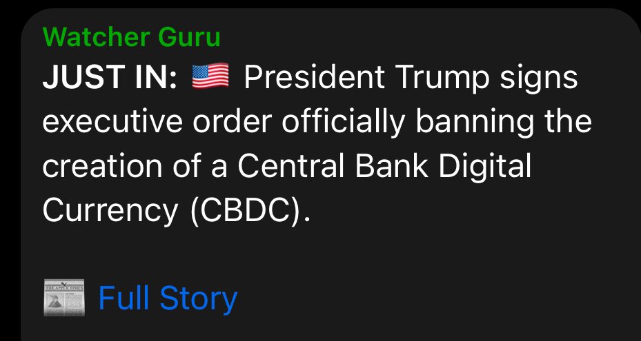 Spoiler alert: #Bitcoin is the CBDC, created a long time ago by DARPA &amp; the other alphabet agencies. BTC is completely trackable and traceable, which is the opposite of cash and privacy crypto coins.