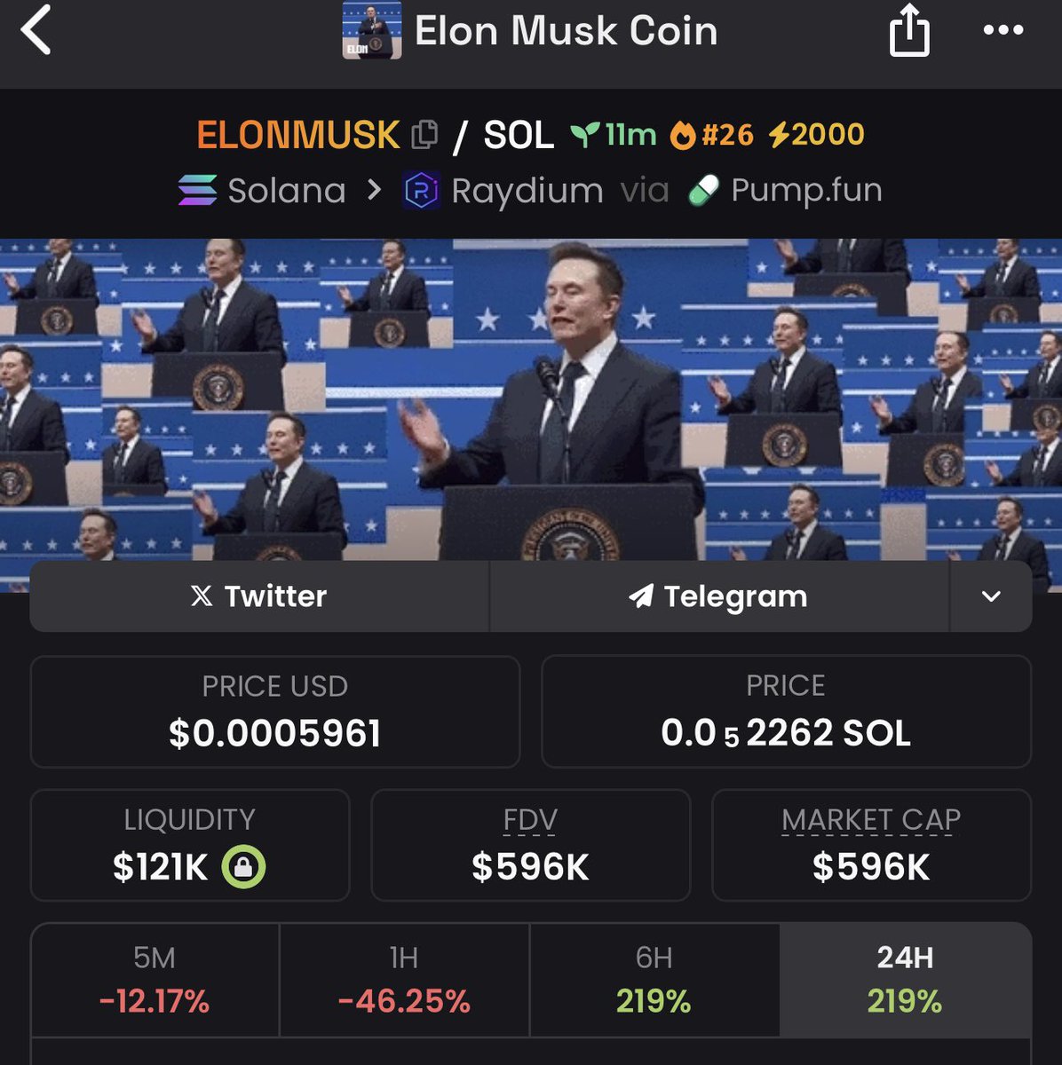 KodzTrades's tweet photo. If you are sleeping on this ur stupid.
#ELONMUSKCOIN
You missed $VINE
You missed $TRUMP
DONT MISS THIS ONE.
Perfect time to buy
CA: 5TcBjwE3HHiN6wVfyZEQWerQWhKna7a7dyCzr3dDpump
Giving every wallet below #ELONMUSKCOIN
Like and Share
#SolanaMemeCoins #Trump #Elon #Moon https://t.co/EGG8Ud0x1Y