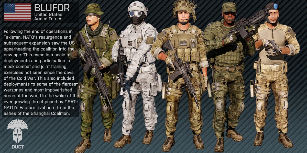 CommanderCharms's tweet photo. These are just a few of the new and improved Dust faction preview images!

#A3_Dust #ArmA3 https://t.co/91eD0LLV3I