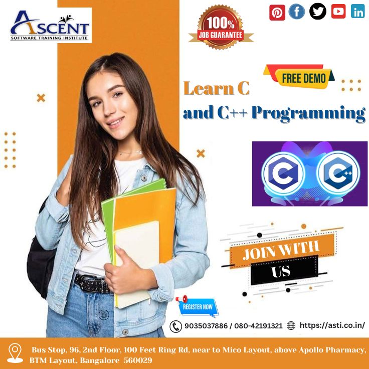 astidigital2024's tweet image. Learn C and C++ Programming with Us!
📌 What We Offer
📞 Contact Us Today!
📱 +91-9035037886 / 080-42191321
Start your programming journey with us today!
#LearnC #LearnCpp #ProgrammingTraining #OnlineLearning #AscentSoftwareTraining