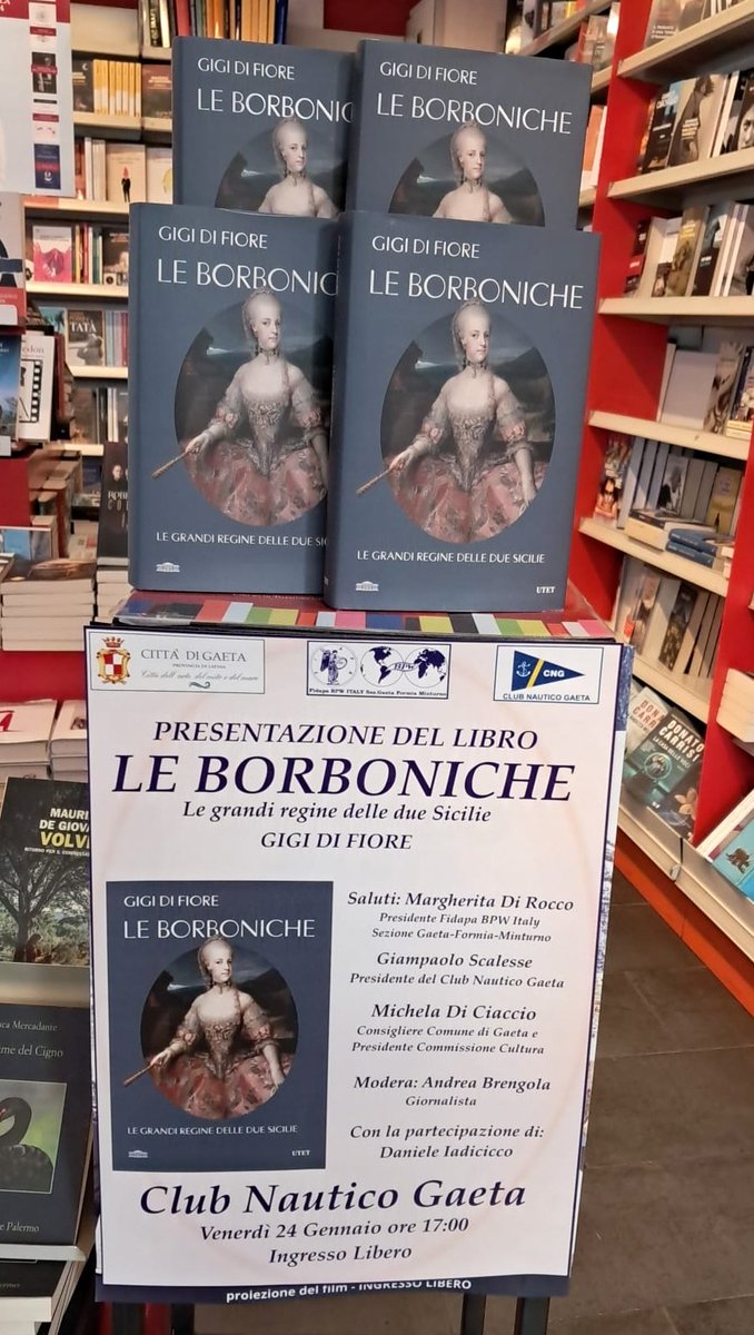 LE BORBONICHE <a href="/UtetLibri/">UTET</a> nel pomeriggio la presentazione a Gaeta <a href="/neoborbonici/">neoborbonici</a> <a href="/RealCasaBorbone/">Real Casa di Borbone</a> <a href="/GaetFerr71/">Gaetano Ferrara</a> <a href="/illibraio/">Il Libraio</a> <a href="/amantilibri/">Gli Amanti dei Libri</a> <a href="/DeAgostiniLibri/">De Agostini Libri</a> <a href="/TuttoLibri/">TuttoLibri</a>