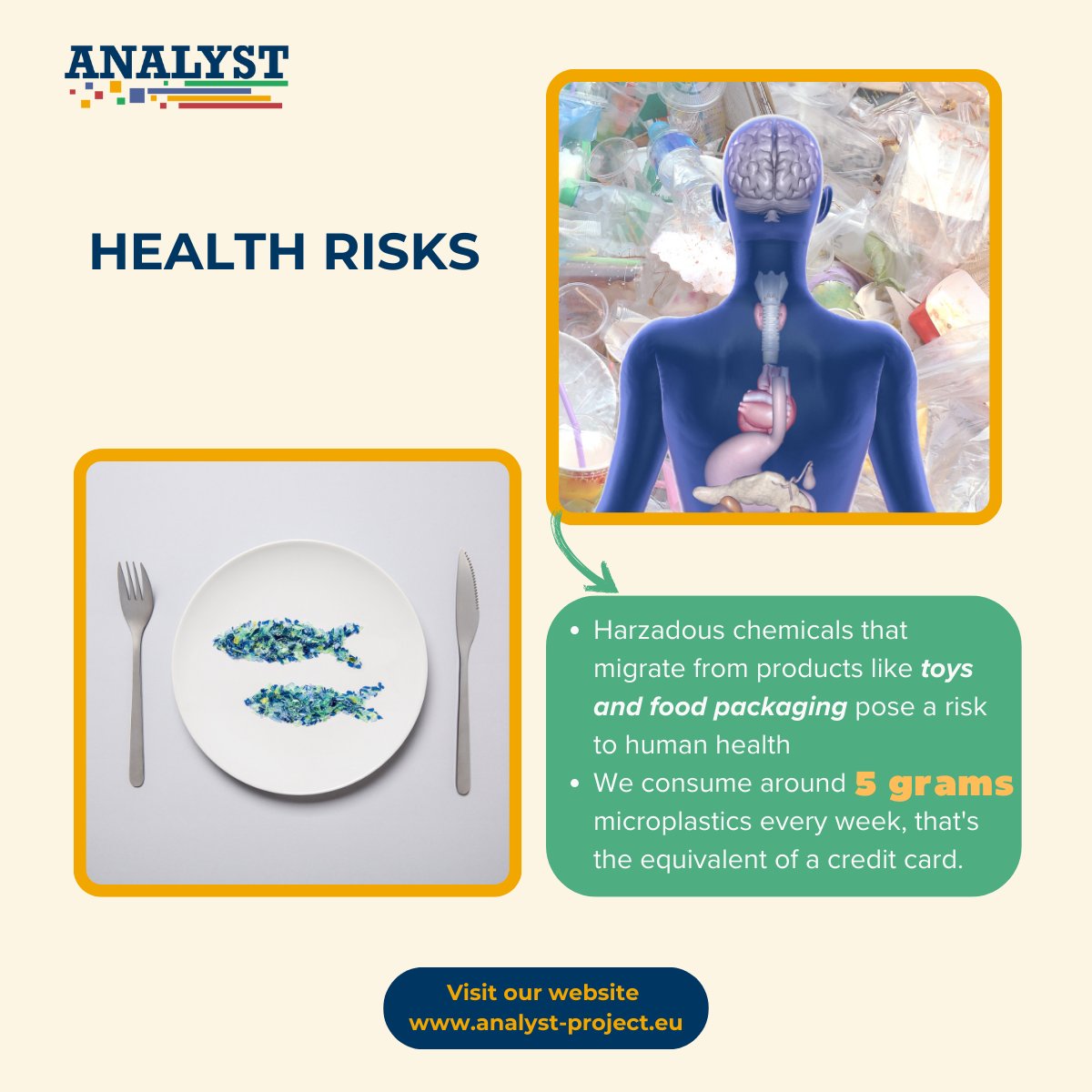analyst_eu's tweet photo. The #plasticvaluechain plays a critical role in global industries. However, this process is linked to major challenges. To address these, the ANALYST Project focuses on embedding #sustainability and #safety into the plastic value chain, driving #innovation https://t.co/q0iUMdMoxl