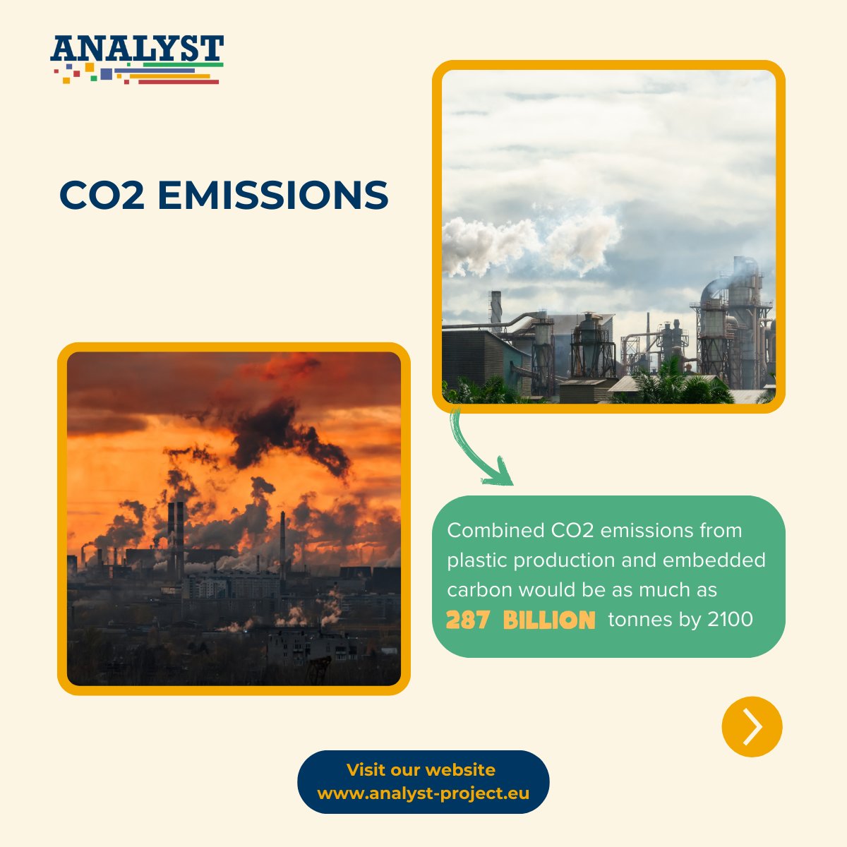 analyst_eu's tweet photo. The #plasticvaluechain plays a critical role in global industries. However, this process is linked to major challenges. To address these, the ANALYST Project focuses on embedding #sustainability and #safety into the plastic value chain, driving #innovation https://t.co/q0iUMdMoxl