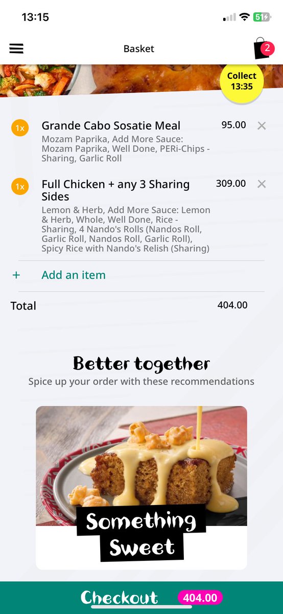 Chynangcob's tweet photo. @NandosSA For my kids and I https://t.co/eF750F7Sfk