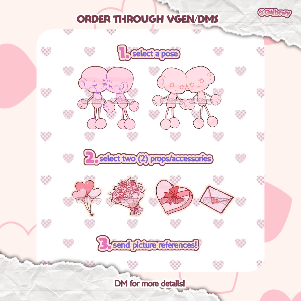 hue_lvr's tweet photo. [♡ + ↻ are appreciated] #VGenOpen

Valentine's Day Chibi YCH Commissions for $10 (2 poses available) 🩷 

💌 more info › https://t.co/31RA1w3sp1
Accepting requests until Feb 10!

(🍰 more samples below) https://t.co/kcTtY6vWtG