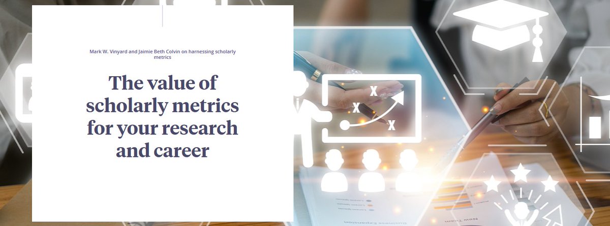 Are you familiar with strategies to measure and evaluate the impact of your scholarly work?

On the blog, Marc W. Vinyard and Jaimie Beth Colvin outline key benefits of familiarising yourself with scholarly metrics and how to harness them for success. bit.ly/3WUTnm7