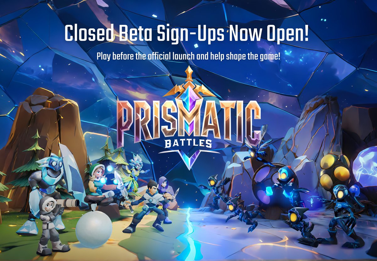🔥 Prismatic Battles CLOSED BETA – SIGN UPS OPEN! 

Test the game before launch and help us make it better! We can't promise everyone a spot or any rewards, but the most active testers will be remembered and rewarded in the future. 💎

👉 Sign up here: forms.gle/r1zt1LYPQunzmZ…