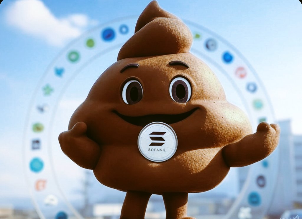 poopy_pay's tweet photo. Introducing PoopyPay 💩 - The happiest, smelliest way to pay! 

Poopy, the cheerful piece of poop, is here to revolutionize how we share and spend. Launched on Solana and minted through https://t.co/6ybWdHKdjS 
PoopyPay is all about fun and community. 

Let's make PoopyPay the next big thing in crypto! Join the 'movement' spread the joy, and look out for us on more exchanges soon! 🌍💸
