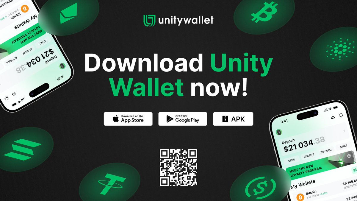 UnitWFoundation's tweet image. 💡 Overwhelmed by #CryptoWallet choices? Here’s everything #Web3 you need in one place with #UnityWallet:
🔒 Self-custody security
💳 #Card payments
⚡️ Cross-chain #swaps
📊 Sub-accounts
🌟 #Staking rewards
🔗 #WalletConnect
🎯 Loyalty program
🛡 #KYT protection
🛍 4,000+…