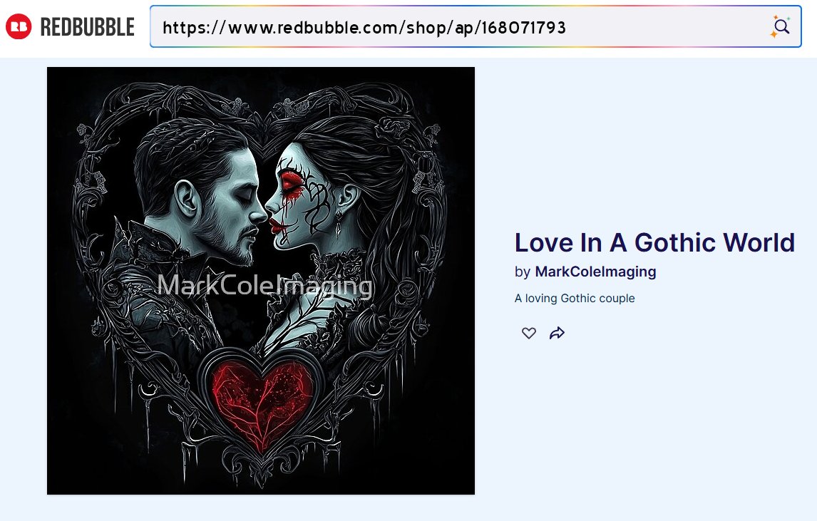 MarkColeAuthor's tweet photo. https://t.co/gLyMId4IG5
****
It's #gothic week here at #MarkColeImaging, and we have 350+ #products for you.
#clothes #hats #mugs #artwork #phonecases #Stickers #sweatshirts #clocks.
Visit #today BEFORE the #valentines #rush
#ValentinesDay #ValentinesGifts #Love #gothicstyle https://t.co/WqVngembMD