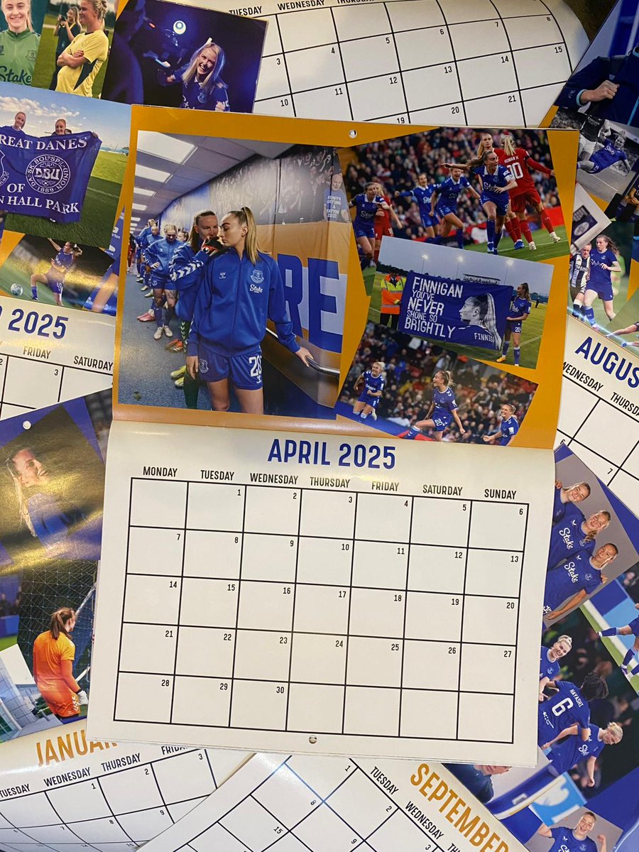 Everton Women Official Supporters Club (@elfcfans) on Twitter photo We still have some of our <a href="/EvertonWomen/">Everton Women</a> 2025 calenders left in stock, now priced at ยฃ10!
All profits go towards our flags and our end of season player awards ๐
Please send us a dm or contact @feejoneschurch to place your order. Thank you Blues!
๐ตUp The Toffees We still have some of our <a href="/EvertonWomen/">Everton Women</a> 2025 calenders left in stock, now priced at ยฃ10!
All profits go towards our flags and our end of season player awards ๐
Please send us a dm or contact @feejoneschurch to place your order. Thank you Blues!
๐ตUp The Toffees