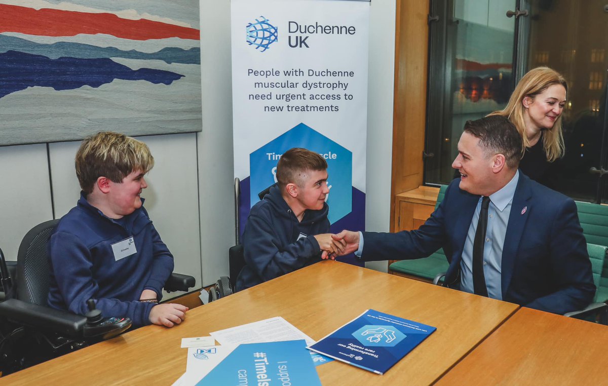 Joining Jack (@alljoinjack) on Twitter photo We sat down with Health Secretary, the Rt Hon Wes Streeting MP to discuss the challenges the Duchenne community faces right now when he attended an event hosted by <a href="/DuchenneUK/">Duchenne UK</a> See more: Speaking truth to power: an extraordinary update on our #Time is Muscle campaign | Duchenne UK We sat down with Health Secretary, the Rt Hon Wes Streeting MP to discuss the challenges the Duchenne community faces right now when he attended an event hosted by <a href="/DuchenneUK/">Duchenne UK</a> See more: Speaking truth to power: an extraordinary update on our #Time is Muscle campaign | Duchenne UK