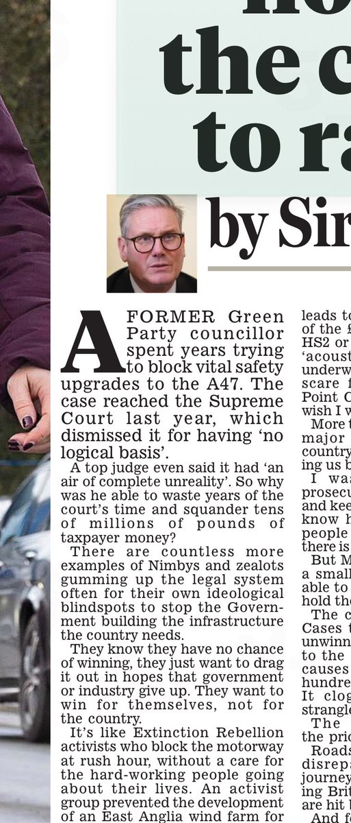 I’m not often shocked in politics. 

But:

Yesterday I was taken aback that the Prime Minister identified in the Daily Mail and personally attacked - really quite aggressively - a random environmental campaigner in Norfolk, painting a target on this guy’s back, accusing him of