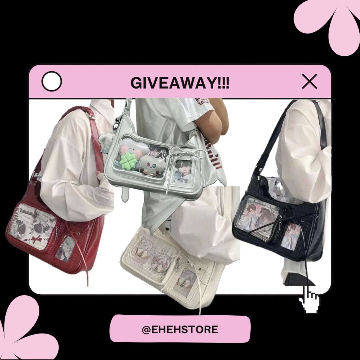#EHEHgiveaway

(1) ita bag color of your choice !!! 

— like &amp; rt this tweet
— must be following <a href="/EHEHstore/">★</a> &amp; <a href="/EHEHsells/">★ • CLOSED UNTIL FURTHER NOTICE</a> 
— comment the color u want! (optional)