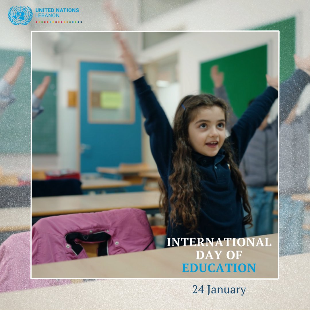 "Artificial Intelligence must never replace the essential human elements of learning" – 🇺🇳Chief on today's #EducationDay 

A vital reminder of the need to keep humanity at the heart of education as we embrace #AI potential while using this technology smartly, safely &amp; ethically💡