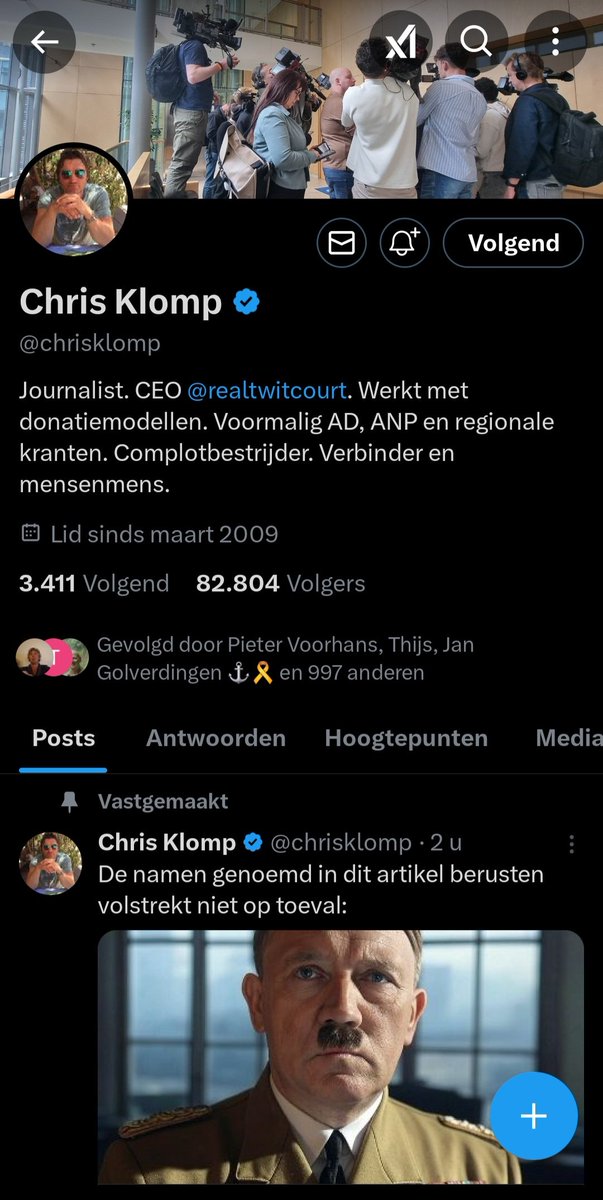 widtvoet's tweet photo. -"Ik ga weg van X! Racisten, haters en islamofoben."
-"Ik zal nooit ook maar één post meer schrijven op dit rechtsextremistisch platform!"
-"Ik ben pleite hier. Tot nooit meer ziens!"

Krap vijf dagen later...

-"Ja eh hallo hier ben ik weer."

#chrisklomp @chrisklomp #chrisklomp https://t.co/RzM0VCfWk9