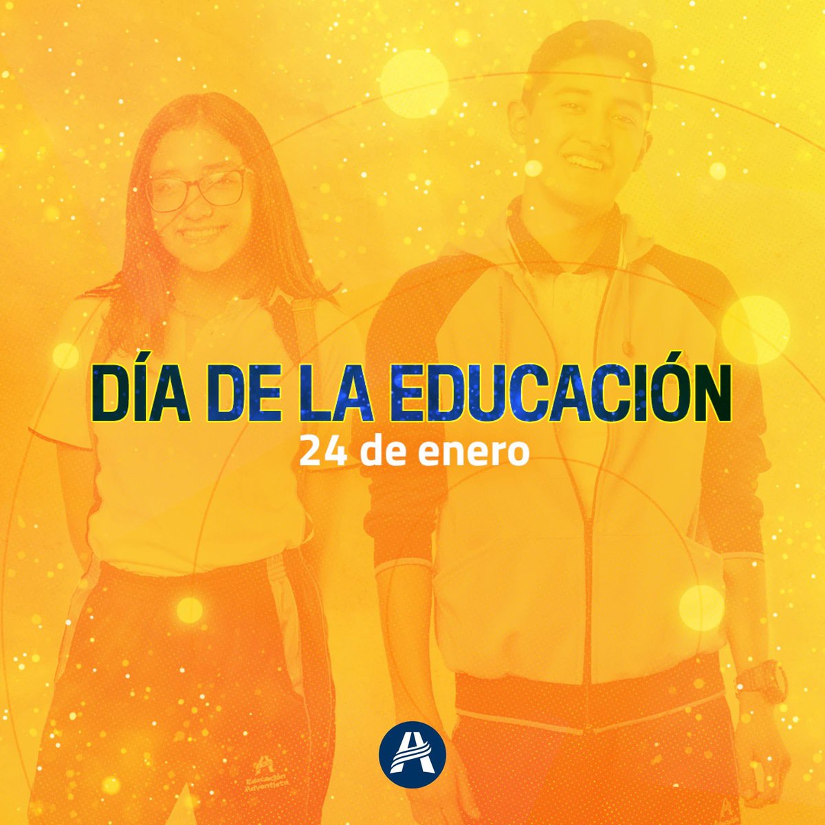🌍📚 Día Internacional de la Educación 📚🌍

✨ En Educación Adventista, reafirmamos nuestro compromiso de promover una educación integral que transforme vidas para el presente y la eternidad.

#DíaDeLaEducación #TransformemosLaEducación #EducaciónAdventista