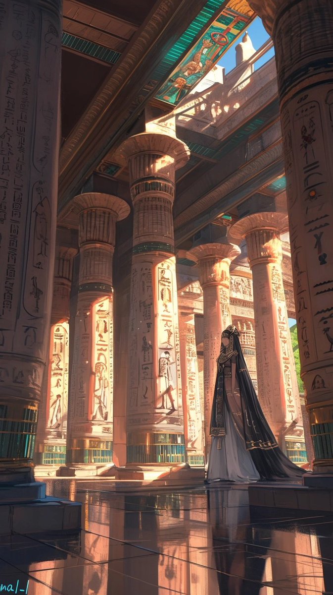 Thank you @Malzahran for making  Longshan Temple in Taipei, I tried to make an Egyptian style image in return, hope you like it 😘
(Tap to view)