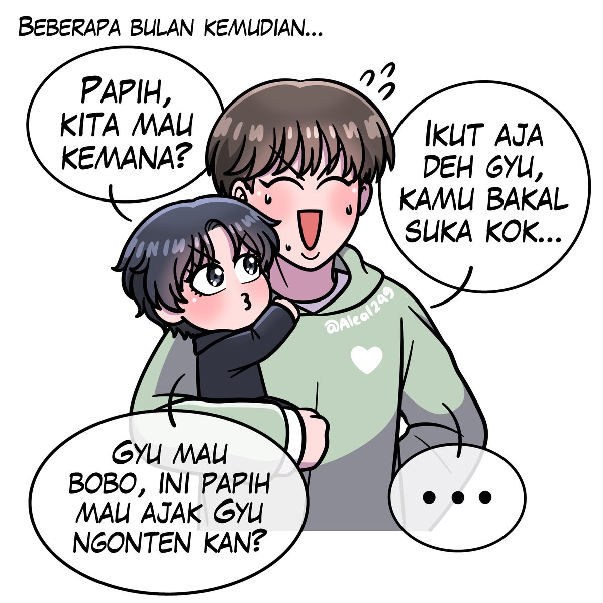 Aleal249's tweet photo. Run Jin with Baby Gyu 🏃🏃🏃 (short comic)
Nahhh gitu dong pak, maennya sama anak sendiri😗
#TXTfanart
#btsfanart
#RunJin_EP19 #BEOMGYU #Jin #TubangtanbyAle https://t.co/Msqv1dVPo5