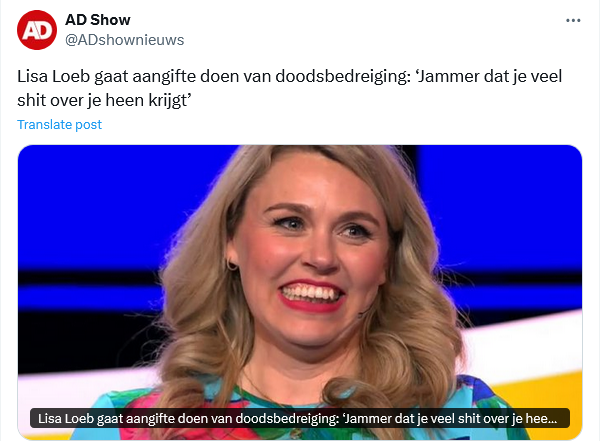 hoppakee13's tweet photo. De PVV'ers hebben een volgend slachtoffer gevonden. Dit domrechts volk laat zich weer lekker gelden. 
De haatberichten richting Lisa komen voornamelijk van kutmensen die aan de PVV te linken zijn. Of aan FvD. 
Wedden? https://t.co/CYAW3BNeIP