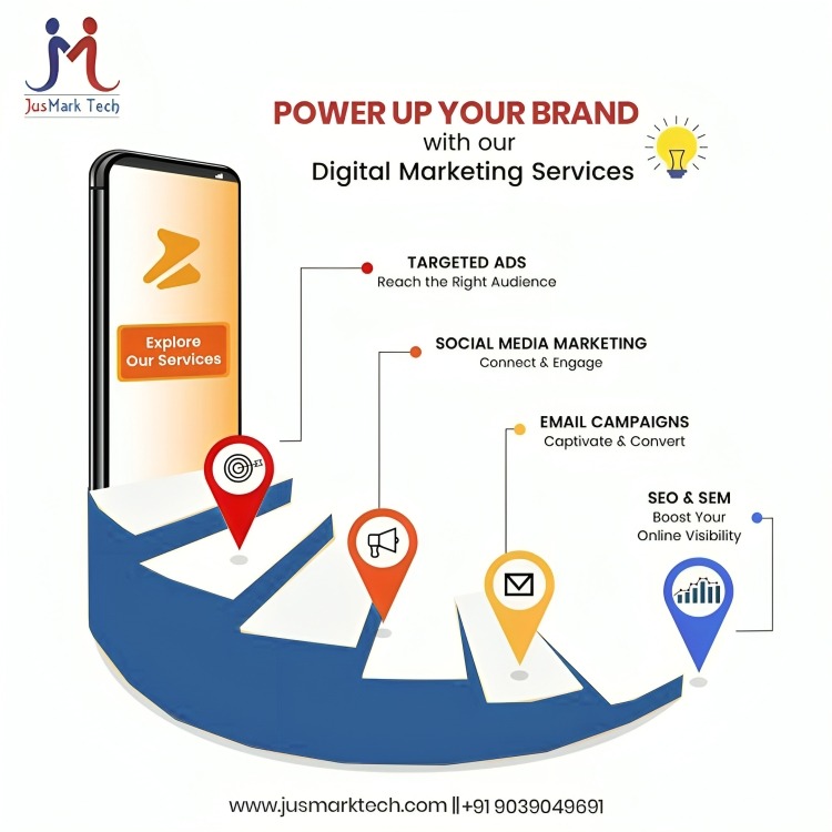 jusmarktech's tweet image. Power Up Your Brand with Jusmark Tech!

From SEO to SMM, Paid Ads, and more, our advanced digital marketing services are here to drive your business to new heights. 

📞 91117 78778
🌐jusmarktech.com