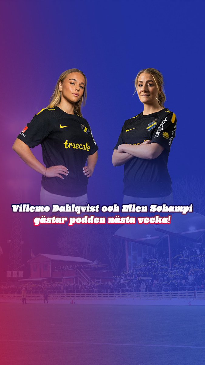 FUT FEM PODCAST (@futfempodcast) on Twitter photo Vi får finbesök av Villemo och Ellen nästa vecka! 🥳⭐️
Passa på att ställa era frågor i kommentarsfältet!
#AIK <a href="/AIKFotbollDam/">AIK Fotboll Dam</a> Vi får finbesök av Villemo och Ellen nästa vecka! 🥳⭐️
Passa på att ställa era frågor i kommentarsfältet!
#AIK <a href="/AIKFotbollDam/">AIK Fotboll Dam</a>