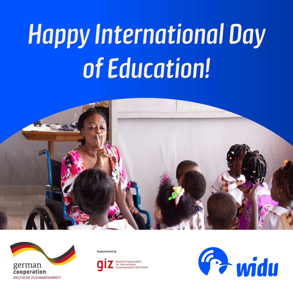 🌍 International Day of Education
WIDU.africa helps entrepreneurs transform education in Africa with funding &amp; mentorship.

🔗 Learn more: bit.ly/3CbwRhq

#WIDUafrica #BMZ #GIZ #InternationalDayOfEducation #SuccessStories  

<a href="/giz_gmbh/">GIZ</a> <a href="/BMZ_Bund/">Bundesentwicklungsministerium</a>