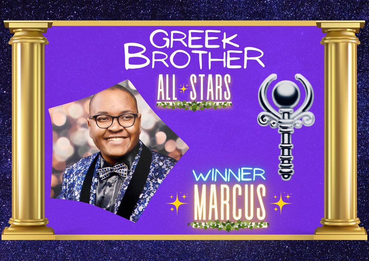 Greek Brother (@greekbrotherorg) on Twitter photo Congratulations to the winner of GREEK BROTHER ALL-STARS, winning by a vote of 6-1! An amazing, hard earned victory that will go in the Greek History Books! <a href="/itsmarcusNL/">Marcus 🧭🦦🦆</a> Congratulations to the winner of GREEK BROTHER ALL-STARS, winning by a vote of 6-1! An amazing, hard earned victory that will go in the Greek History Books! <a href="/itsmarcusNL/">Marcus 🧭🦦🦆</a>