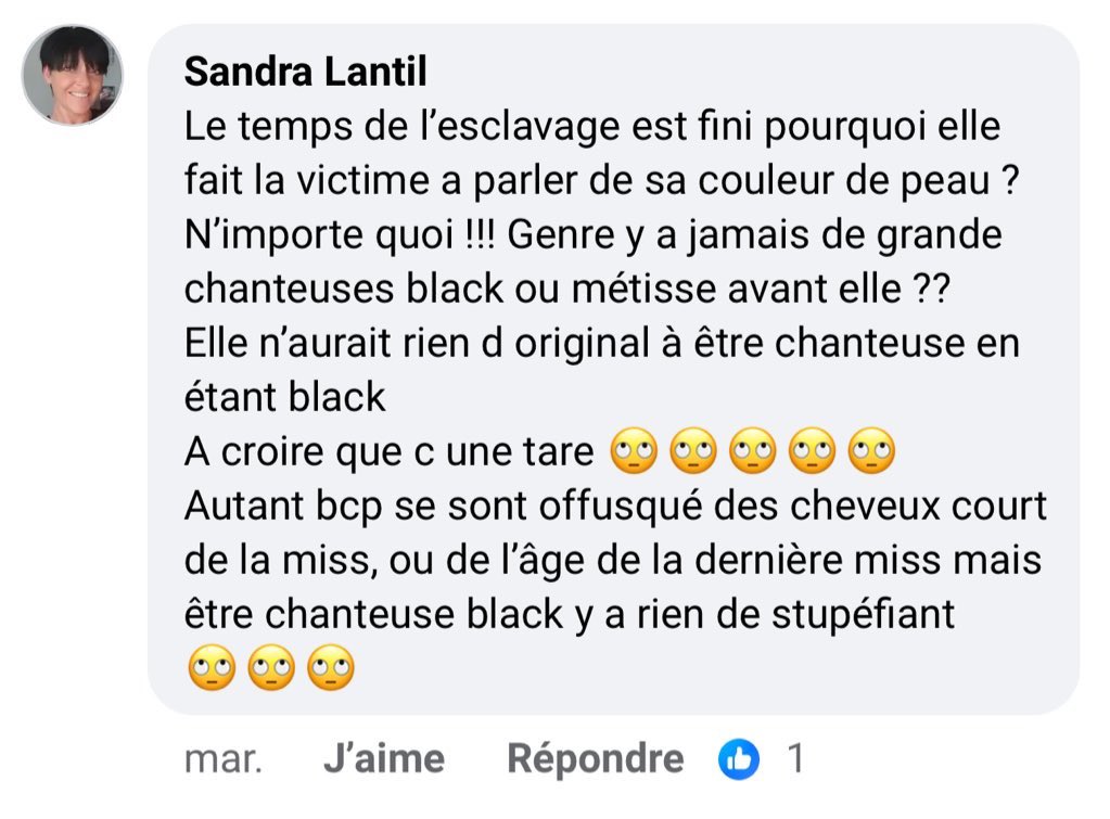 N’arrêtons pas de voter 1 au 71 500, il faut absolument qu’elle gagne pour son talent qui est grandiose mais aussi pour qu’on la venge, elle ainsi que tout les autres victimes de racisme #StarAcademyleLive #EbonyGagnante