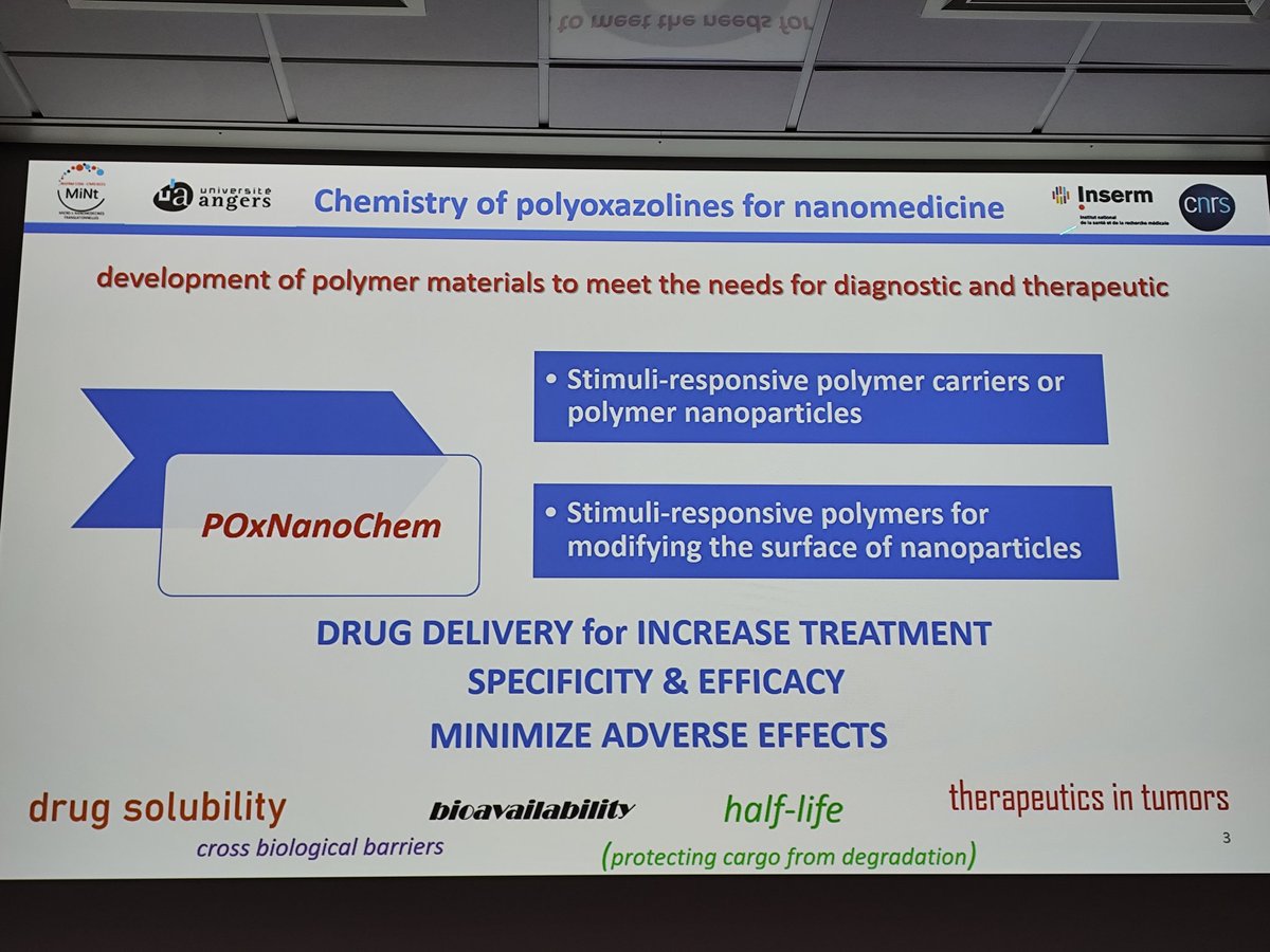 icat_sfr's tweet image. New seminar 🤓
Prof junior Oksana Krupka 🧪🥼⚗️ @LabMint @MOLTECH_Anjou
"Smart Polyoxazoline Platform for Drug Delivery Systems Modeling"
@FacSante_Angers
@chu_angers
@InsermGrdOuest @paysdelaloire @UA_Recherche