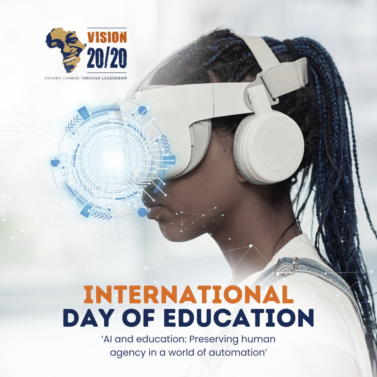 Vision2020_IF's tweet image. This International Day of Education, themed 'AI and Education: Preserving Human Agency in a World of Automation,' reminds us of education's crucial role in empowering communities to navigate the complexities of technological advancement.

#DrivingChangeThroughLeadership