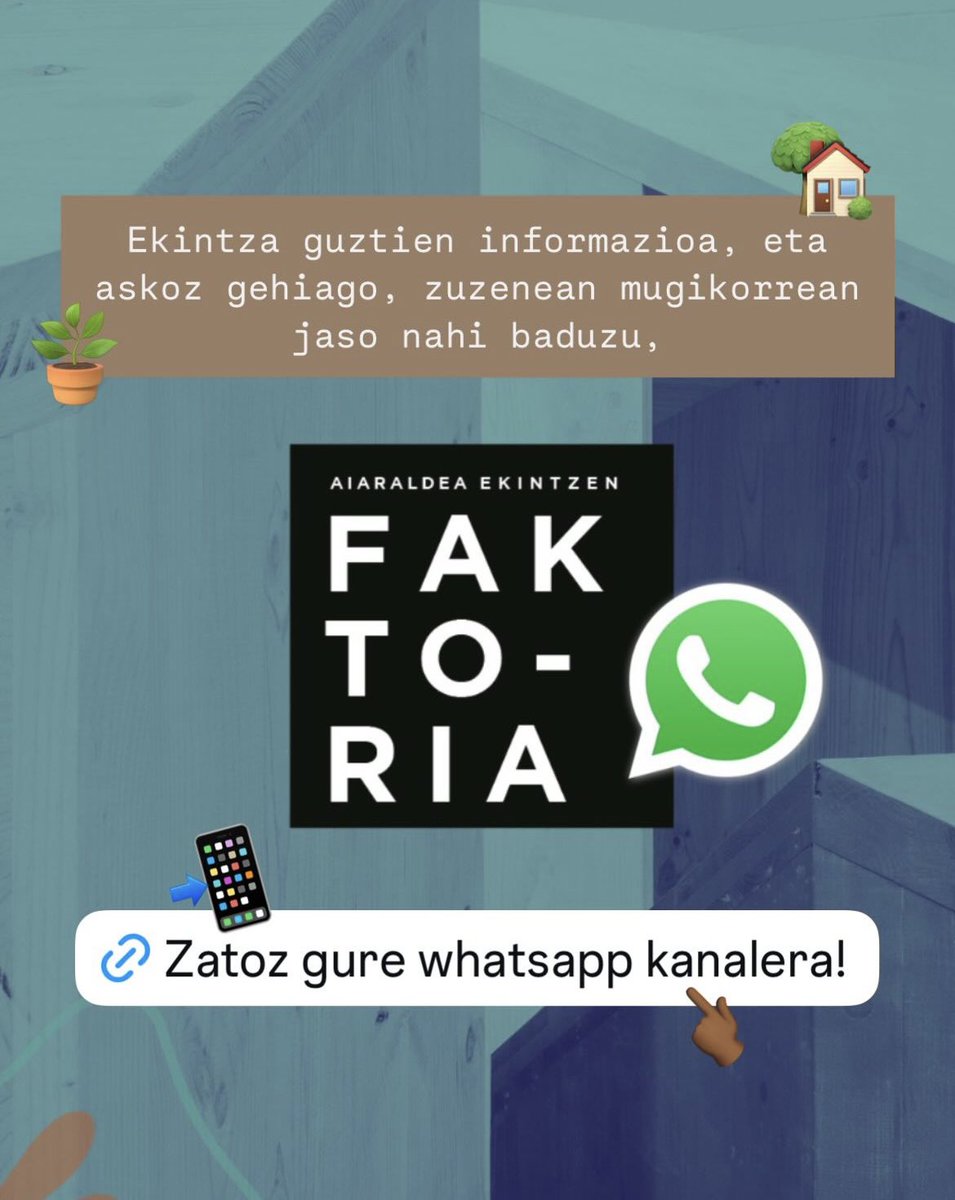 Bazatoz gure whatsapp kanalera informazio guzti-guztia izateko? 🤭😏

👉🏼 Egin klik eta baaaarrura!
whatsapp.com/channel/0029Va…