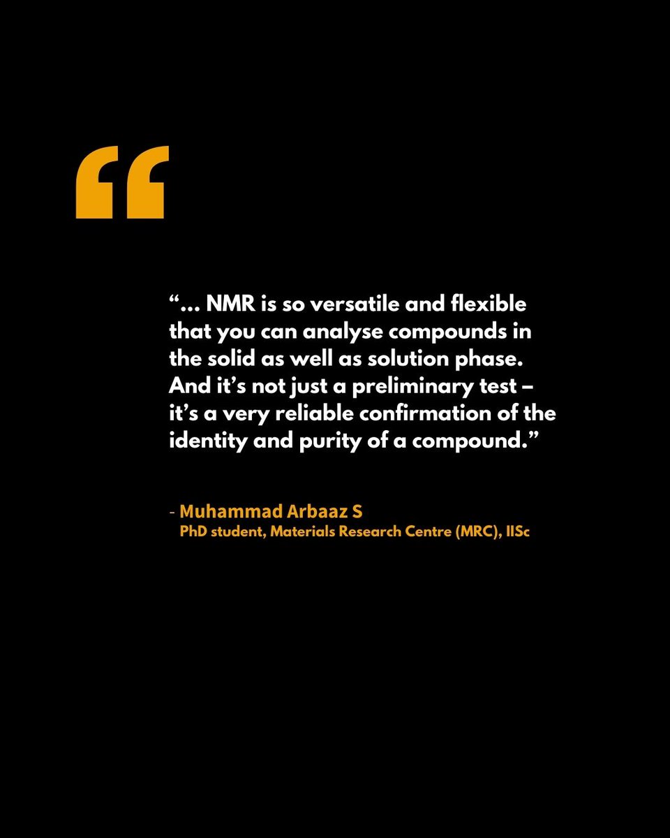 Doing #science can be vexing and exhilarating, and using the #NMR machine is a perfect example of this experience. Parth Kumar speaks to campus researchers who share the joys and frustrations of utilising NMR for #molecular studies.
🔗: bit.ly/40MvUWv

#ConnectwithIISc