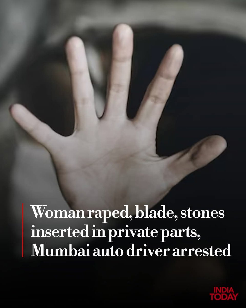 Hammad10387's tweet photo. Mumbai Police arrested an autorickshaw driver accused of raping a 20-year-old woman and inserting a surgical blade and stones in her private parts.
Read more: https://t.co/6u8nzJOQKa
#Mumbai #Rape #WomanRaped #AutoDriverArrested #ITCard #Crime #CrimeNews
@FearlessWolfess https://t.co/BUacjTVH5o
