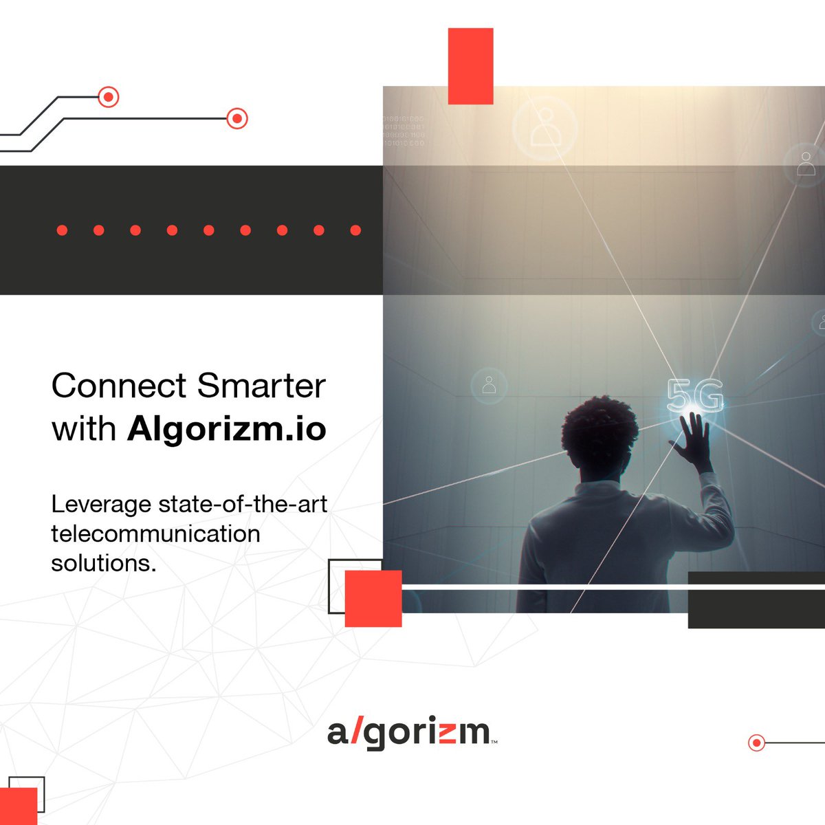 Algorizm_io's tweet photo. Optimize and improve your communication infrastructure with our advanced telecommunication systems.
قم بتحسين وتطوير البنية التحتية للاتصالات الخاصة بك مع أنظمة الاتصالات المتقدمة من Algorizm.
#TelecomSolutions #SmartConnectivity #DigitalTransformation #AlgorizmKSA https://t.co/xl5QAx4qK4