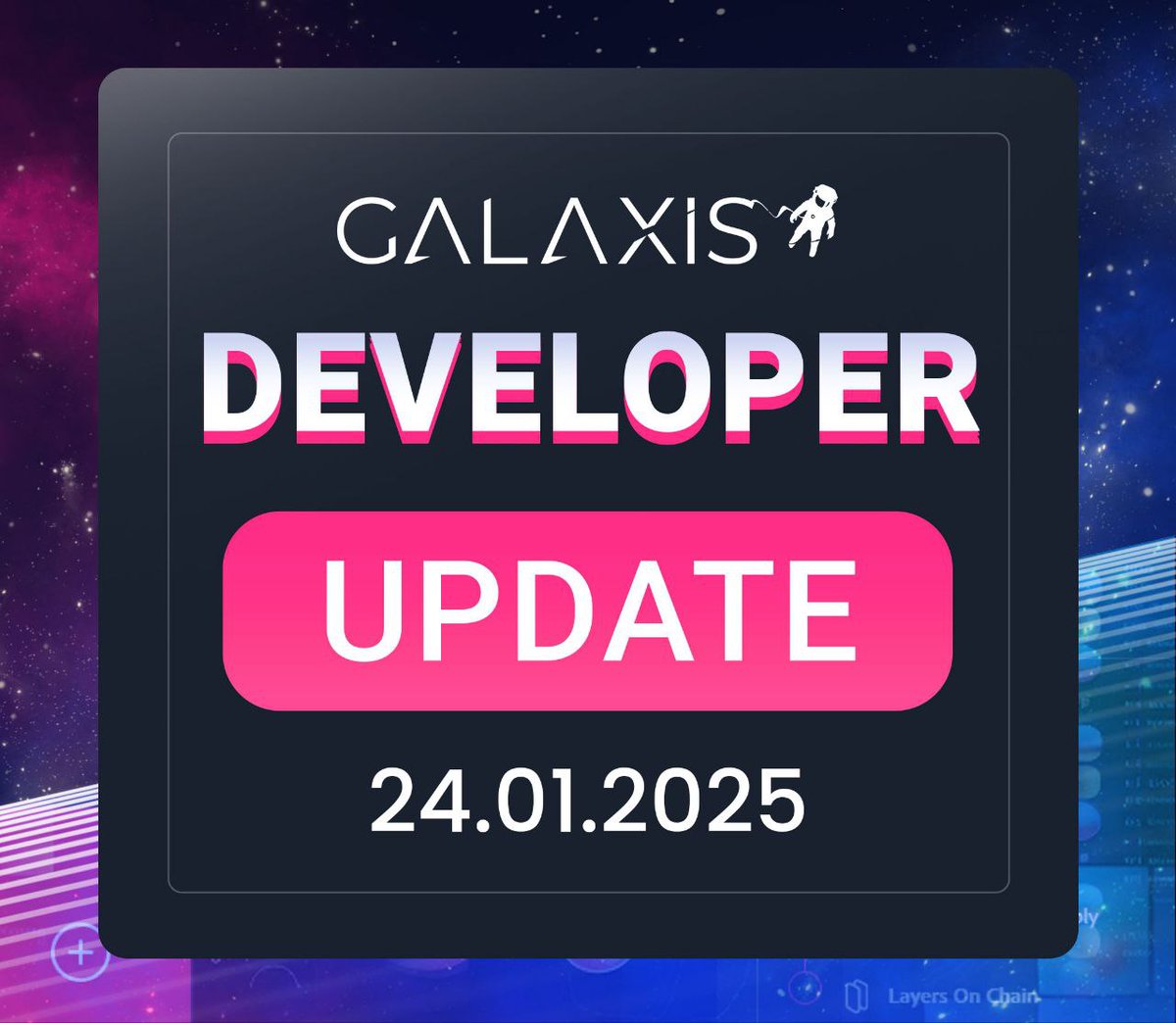 Galaxisxyz's tweet photo. 🛠️ Developer Updates 🛠️

What went live recently:

✨ Aliases in Communities: See names, not just wallet addresses.
🎫 Badge Coupons: Unlock rewards with ease.
📊 Updated Leaderboards: Now show last check-in times.
😊 Reactions to News Articles: Express yourself with emoticons.
🗳️ Engine Governance: Vote on staking questions.
🖌️ Lots of small UI refinements for a smoother experience.

What’s cooking:

💡 Subscriptions: Customizable membership tiers and fees.
🎥 Huddle01 Integration: Video chats and webinars.
🔑 Delegated Admin Roles.
📧 Galaxis Accounts Without Wallets: Login with email or social.
📖 Stickerbook: Collect and organize.
🔗 Referrals: Share and grow your community.

Big features are here, and even bigger ones are coming!
