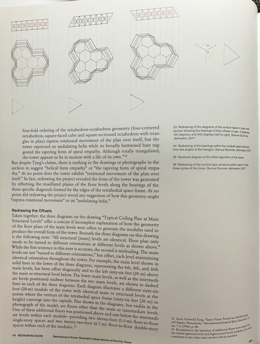 architext14's tweet image. You need a PhD to understand the geometry of Lou Kahn’s city tower project as explained by Anne Tyng: 

In "Geometric Extensions of Consciousness," published in Zodiac in 1969, Tyng conveyed an obsession with rotation in the higher solids, specifically the dodecahedron and…