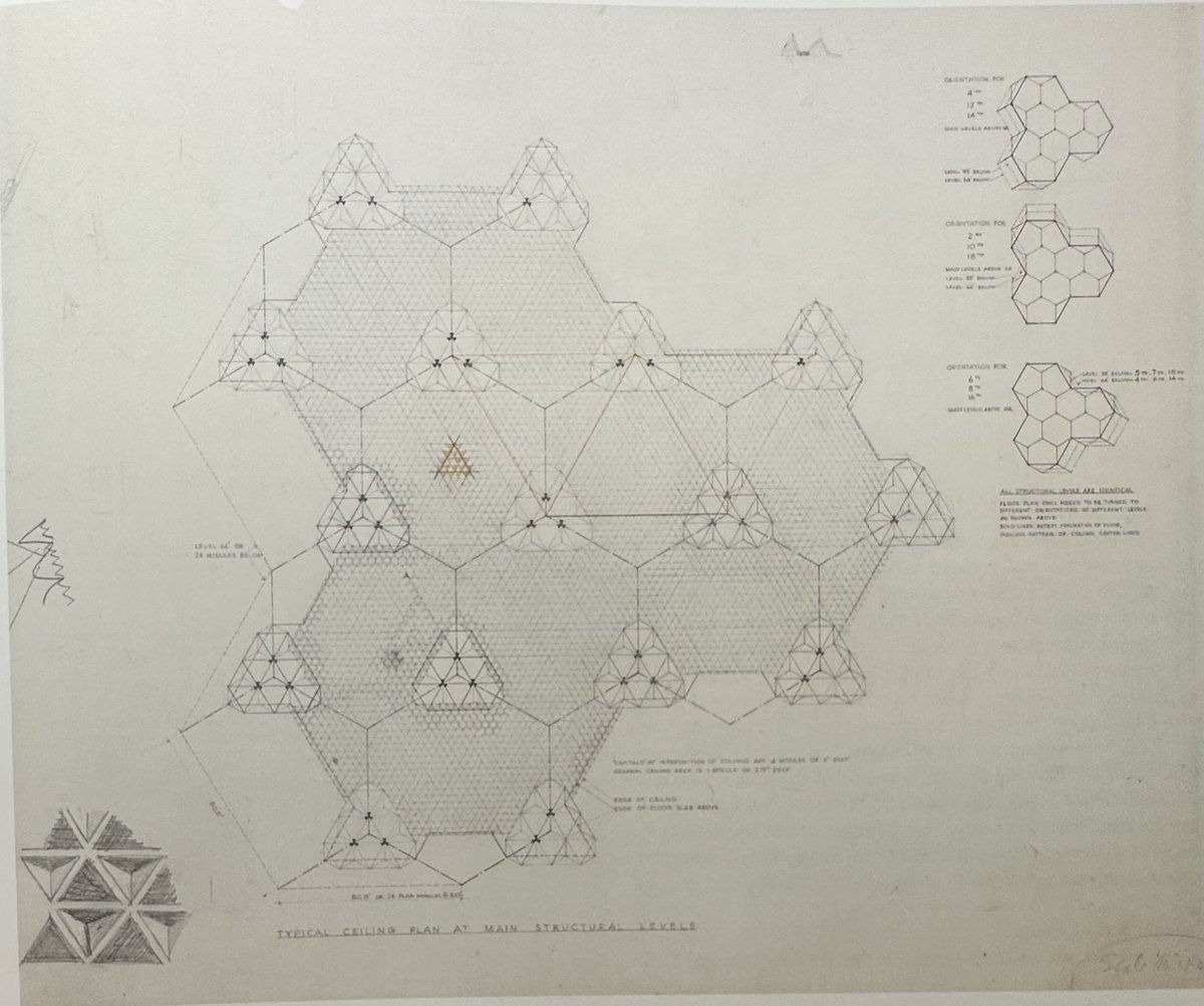 architext14's tweet image. You need a PhD to understand the geometry of Lou Kahn’s city tower project as explained by Anne Tyng: 

In "Geometric Extensions of Consciousness," published in Zodiac in 1969, Tyng conveyed an obsession with rotation in the higher solids, specifically the dodecahedron and…