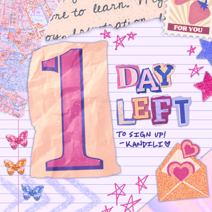 KandiliPisay's tweet photo. Why do you write like you're running out of time? 🤨 📜 

Just 1 day left to join the Pisay Pen Pals Project! 🕰️✨ Don’t miss this chance to create new bonds through the magic of letter-writing! 💌🪄 

The clock is ticking! 🕒 Sign up now at https://t.co/2xHXu5tWMH https://t.co/lfyILIIMky